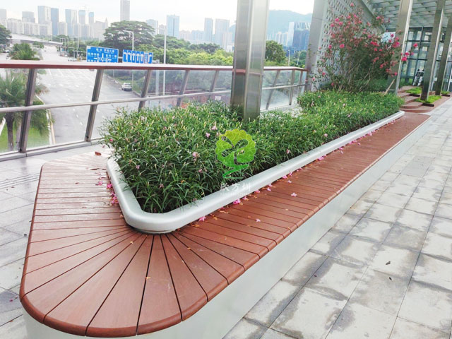 不銹鋼花池坐凳美化深圳前?？缃止珗@G9天橋城市戶外景觀