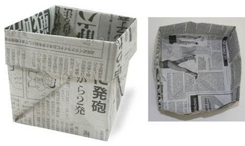 用紙折垃圾桶手工怎么折，學(xué)手工制作折紙垃圾桶